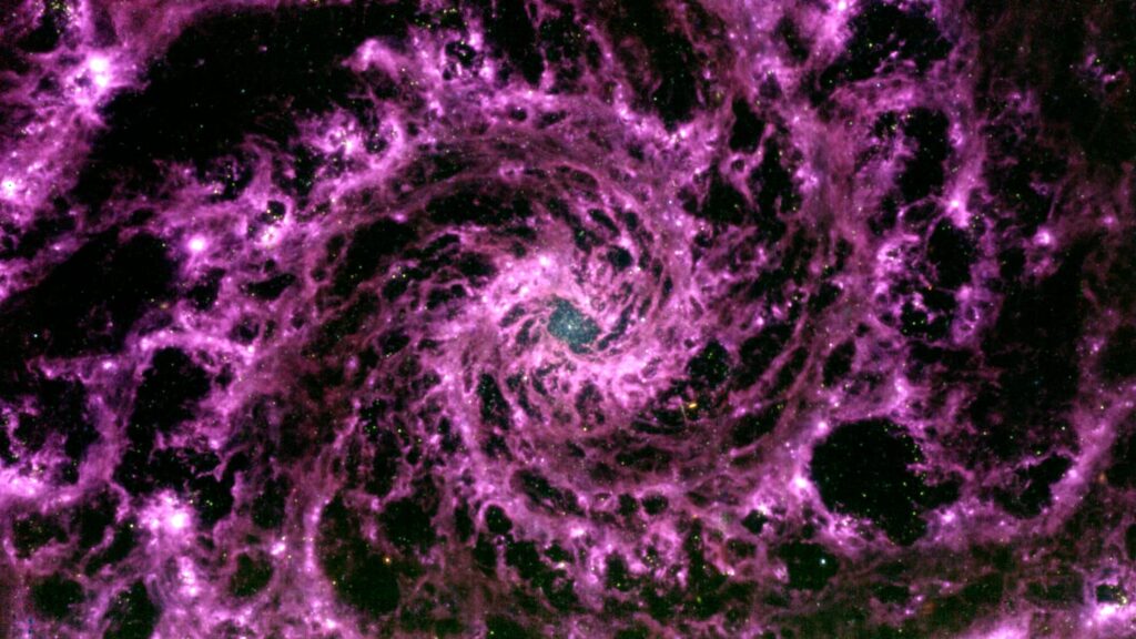 Astronomer Creates Breathtaking Image Of 'Phantom Galaxy' Using Data From James Webb Space Telescope